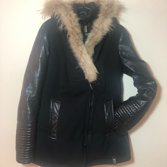 🥶 🚨RUDSAK Leather sleeves and fur trimmed ja… - Picture 2 of 5